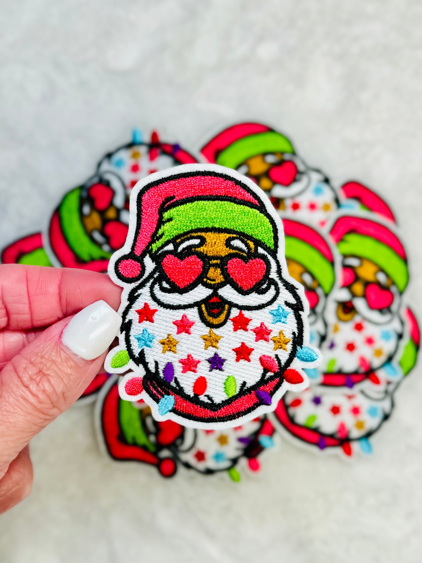 Santa Embroidered Patch