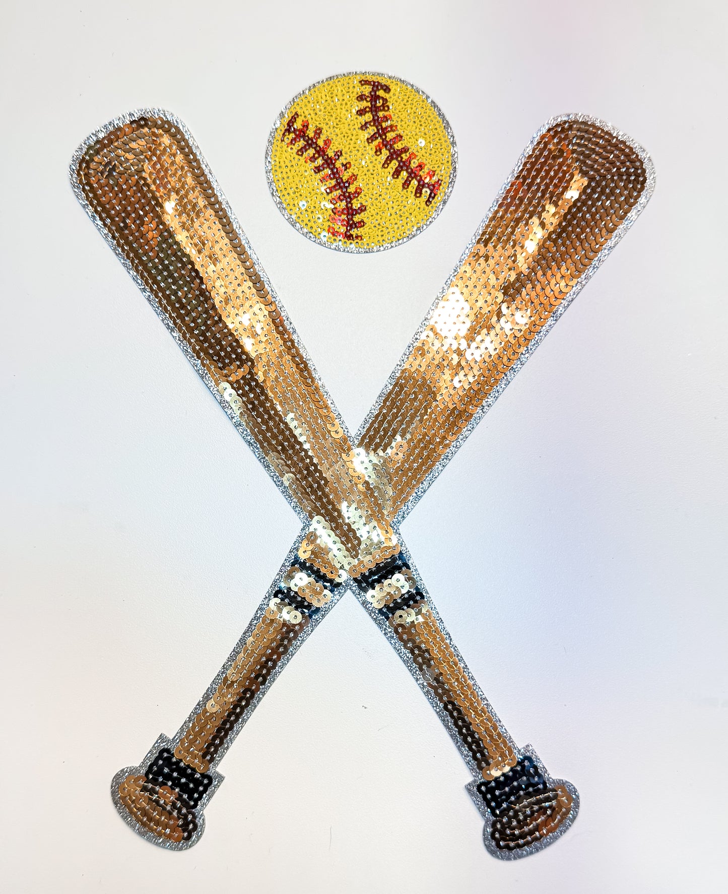 Bat + Ball Sequin Patch