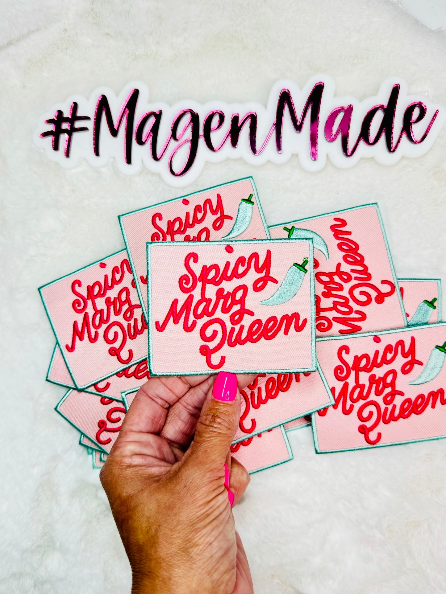 Spicy Marg Queen Embroidered Patch