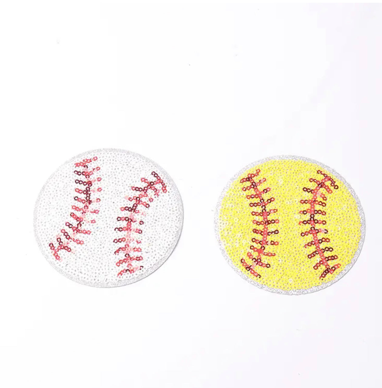 Bat + Ball Sequin Patch