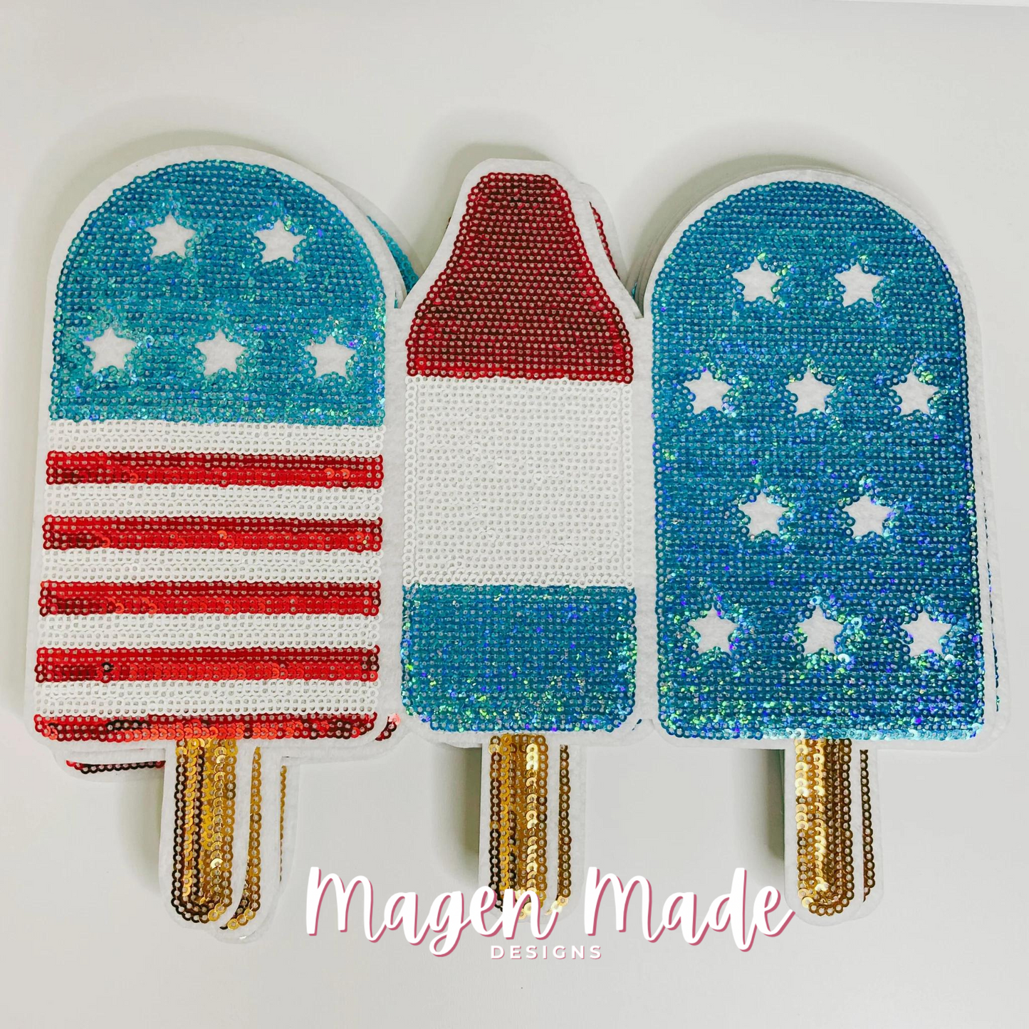 American popsicles sequin patch