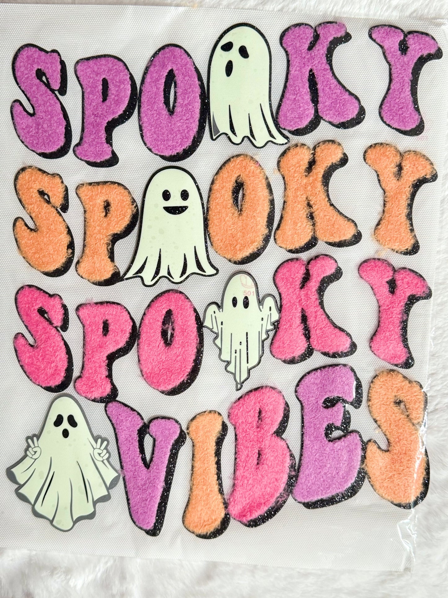 Glow in the Dark Chenille and Glitter & Heat Transfer