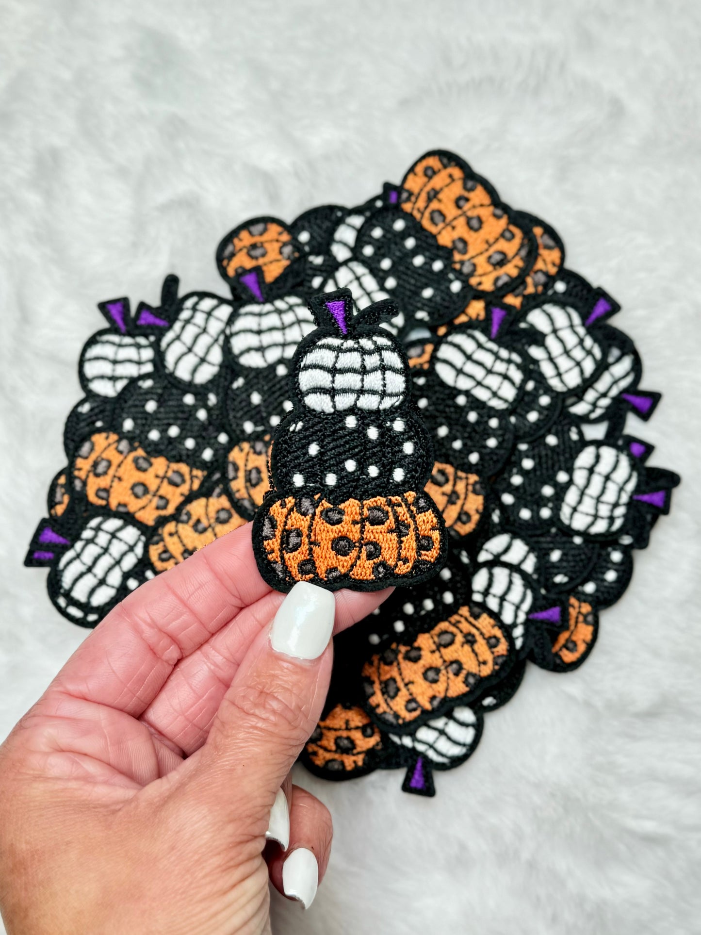 Stack of Pumpkins Embroidered Patch