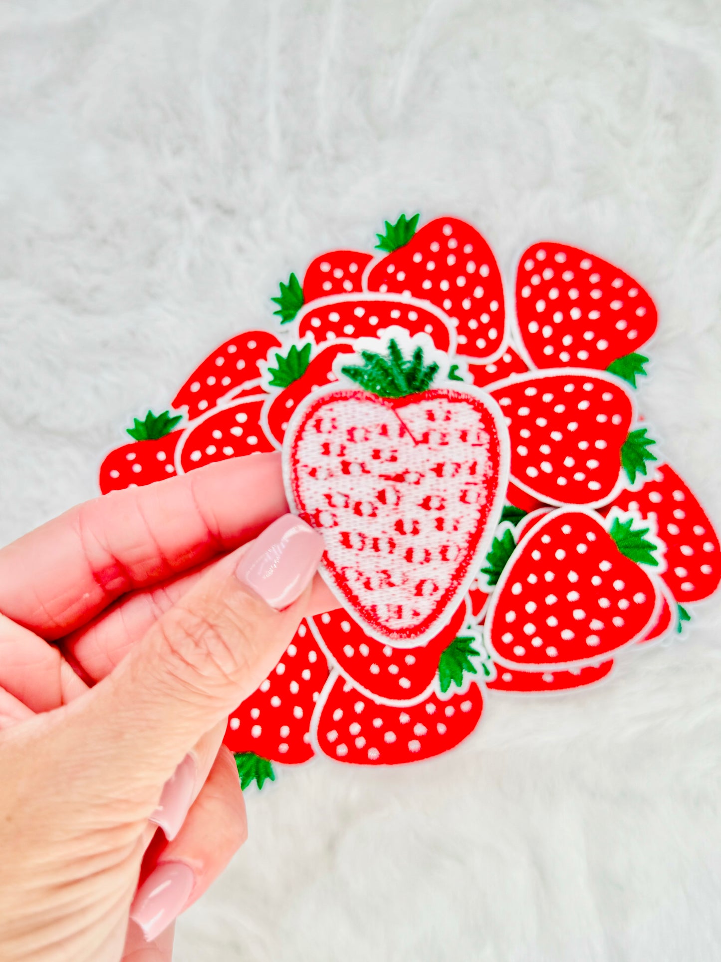 Strawberry Embroidered Patch
