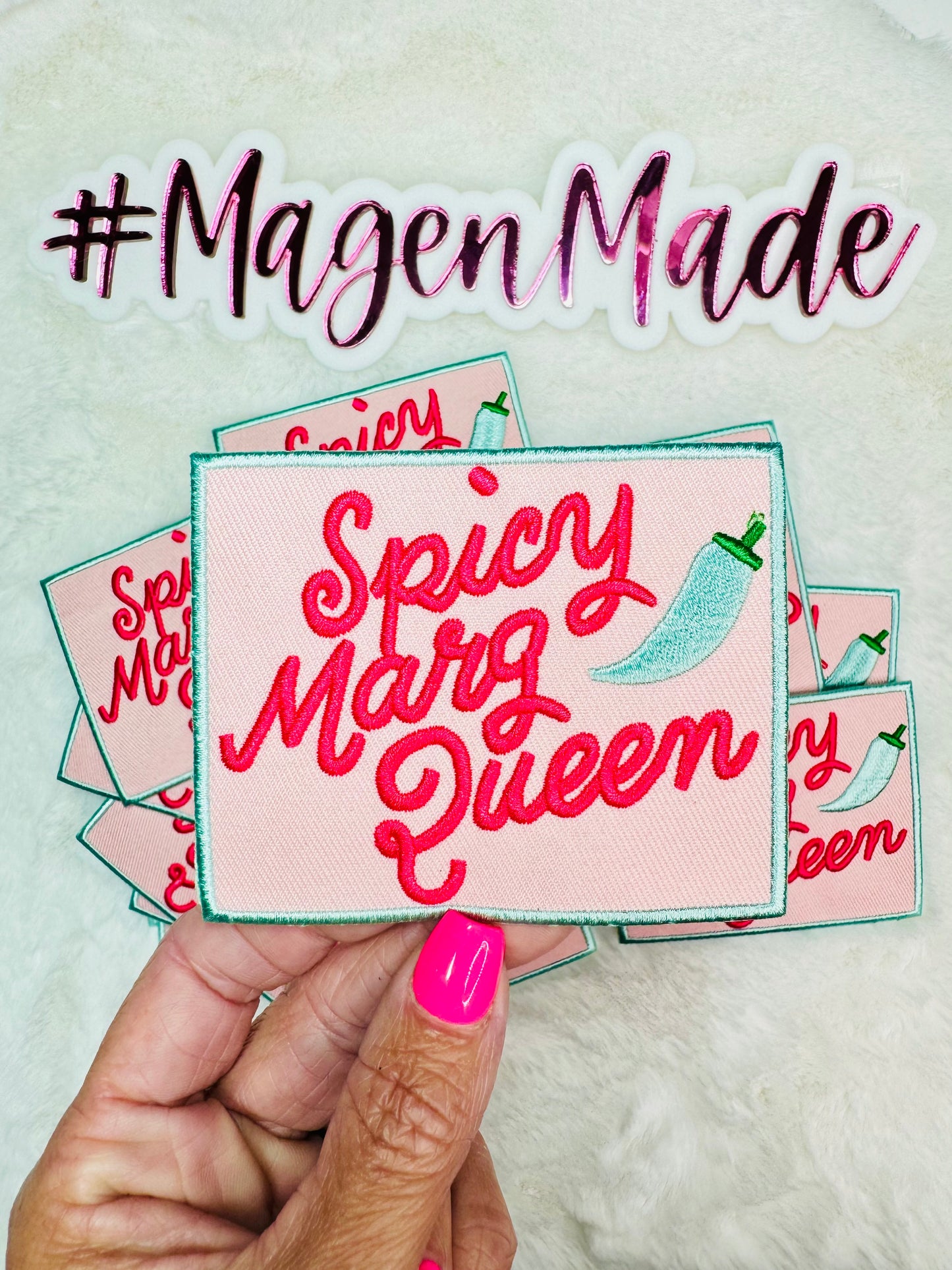 Spicy Marg Queen Embroidered Patch
