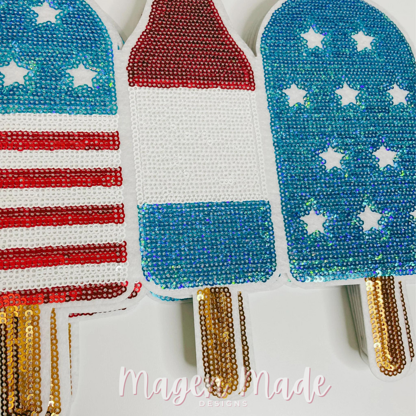 American popsicles sequin patch
