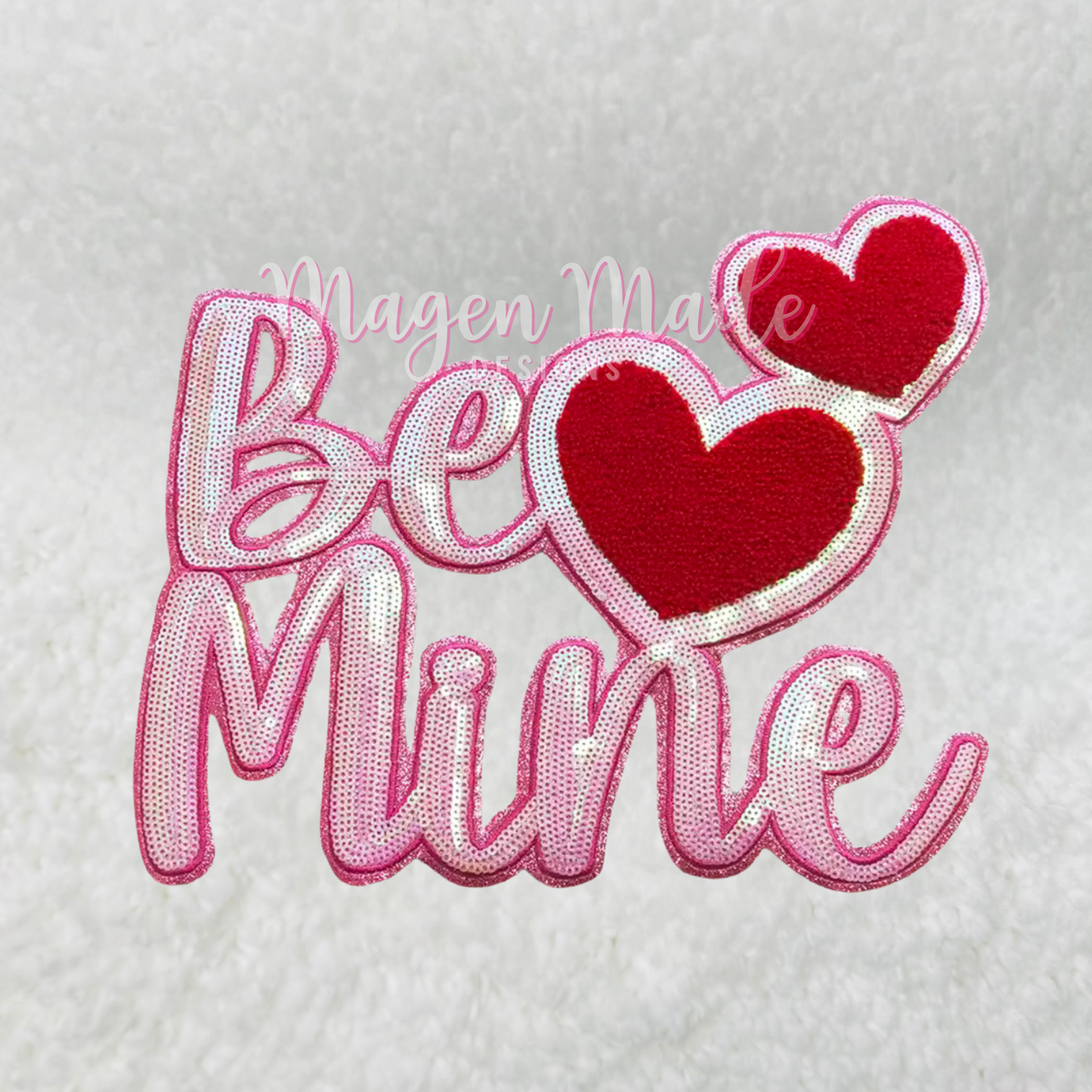 Be Mine Chenille & Sequins Patch