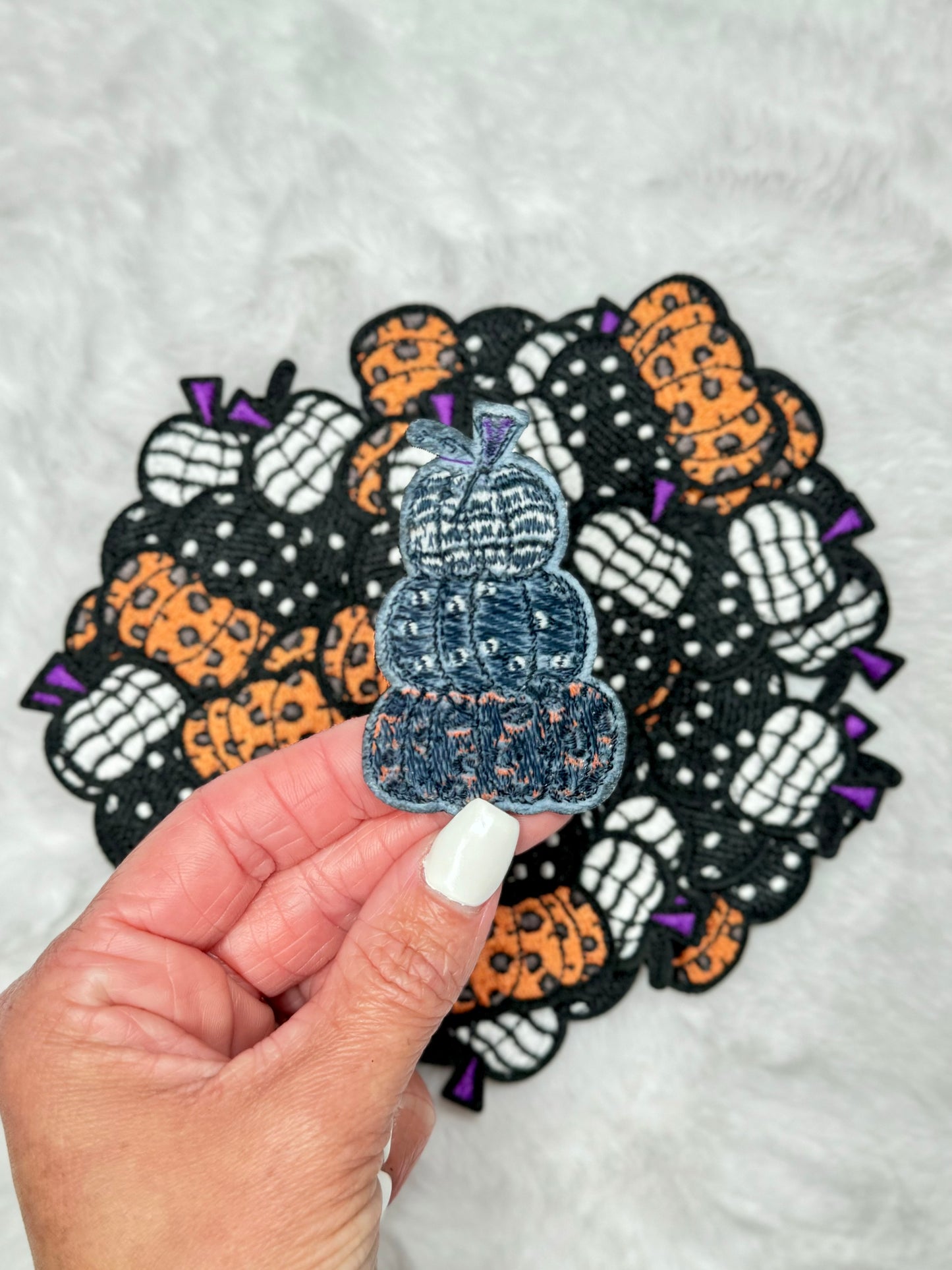 Stack of Pumpkins Embroidered Patch