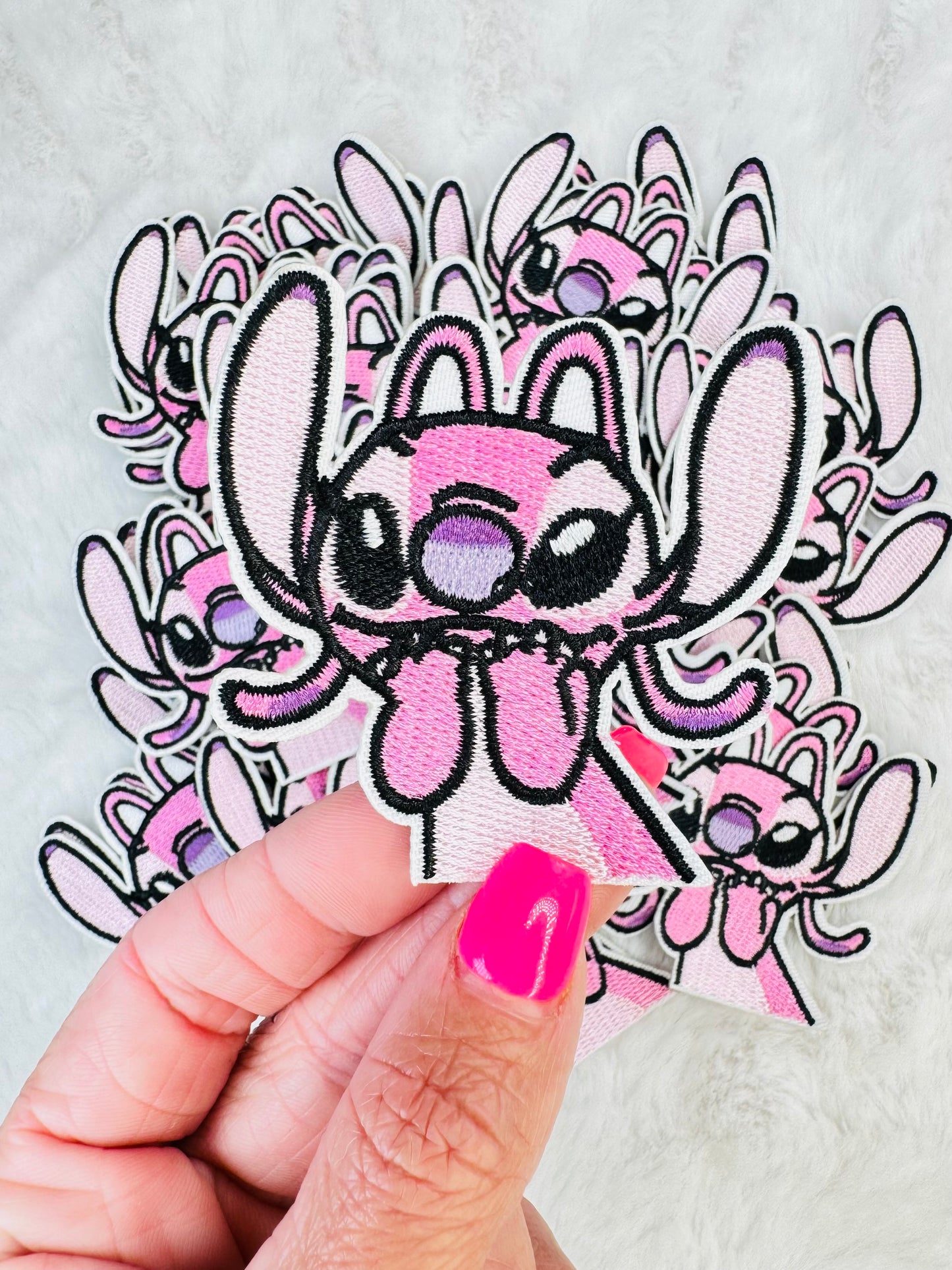 Angel embroidered patch