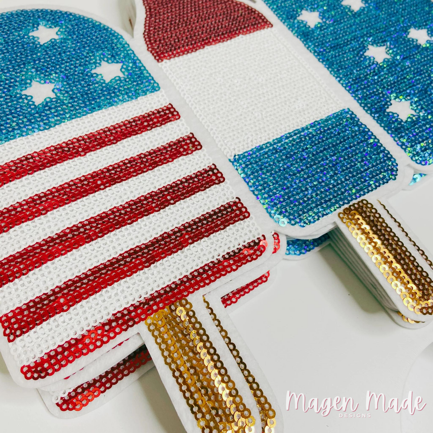American popsicles sequin patch