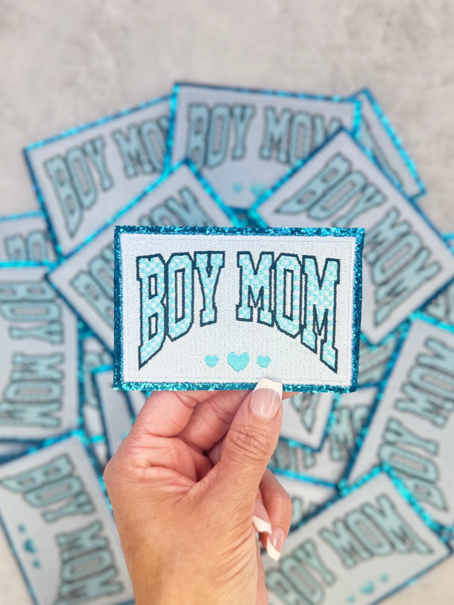 At a distance boy mom patch