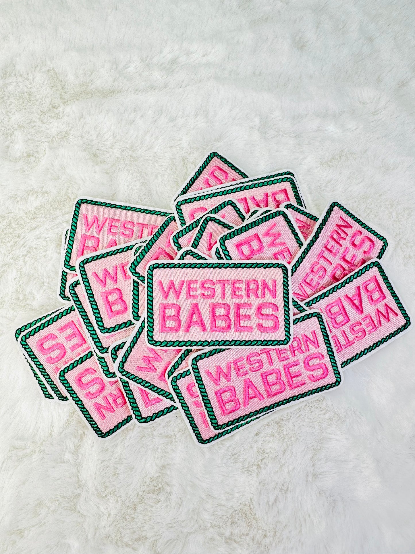 Western babes embroidered patch