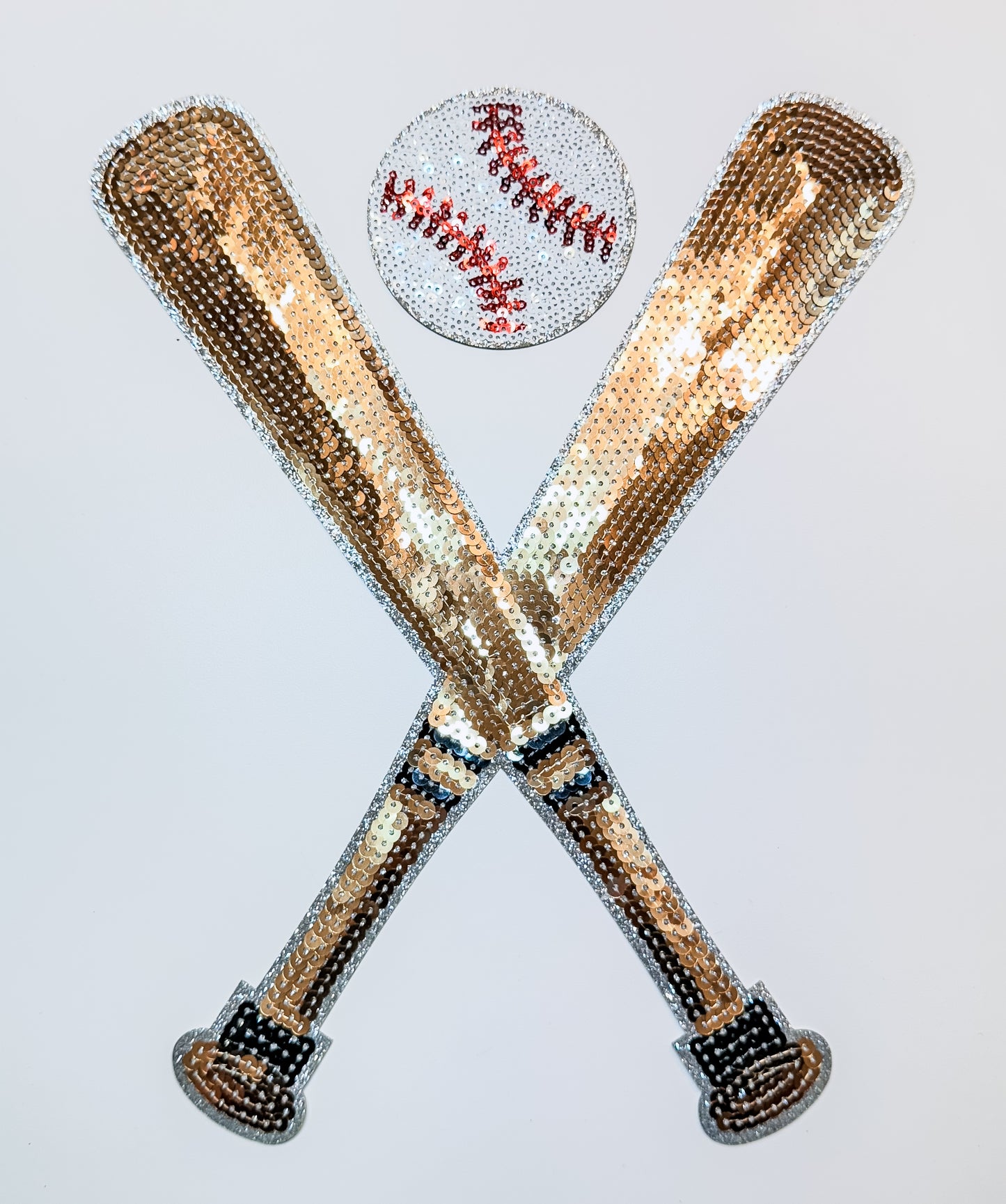 Bat + Ball Sequin Patch