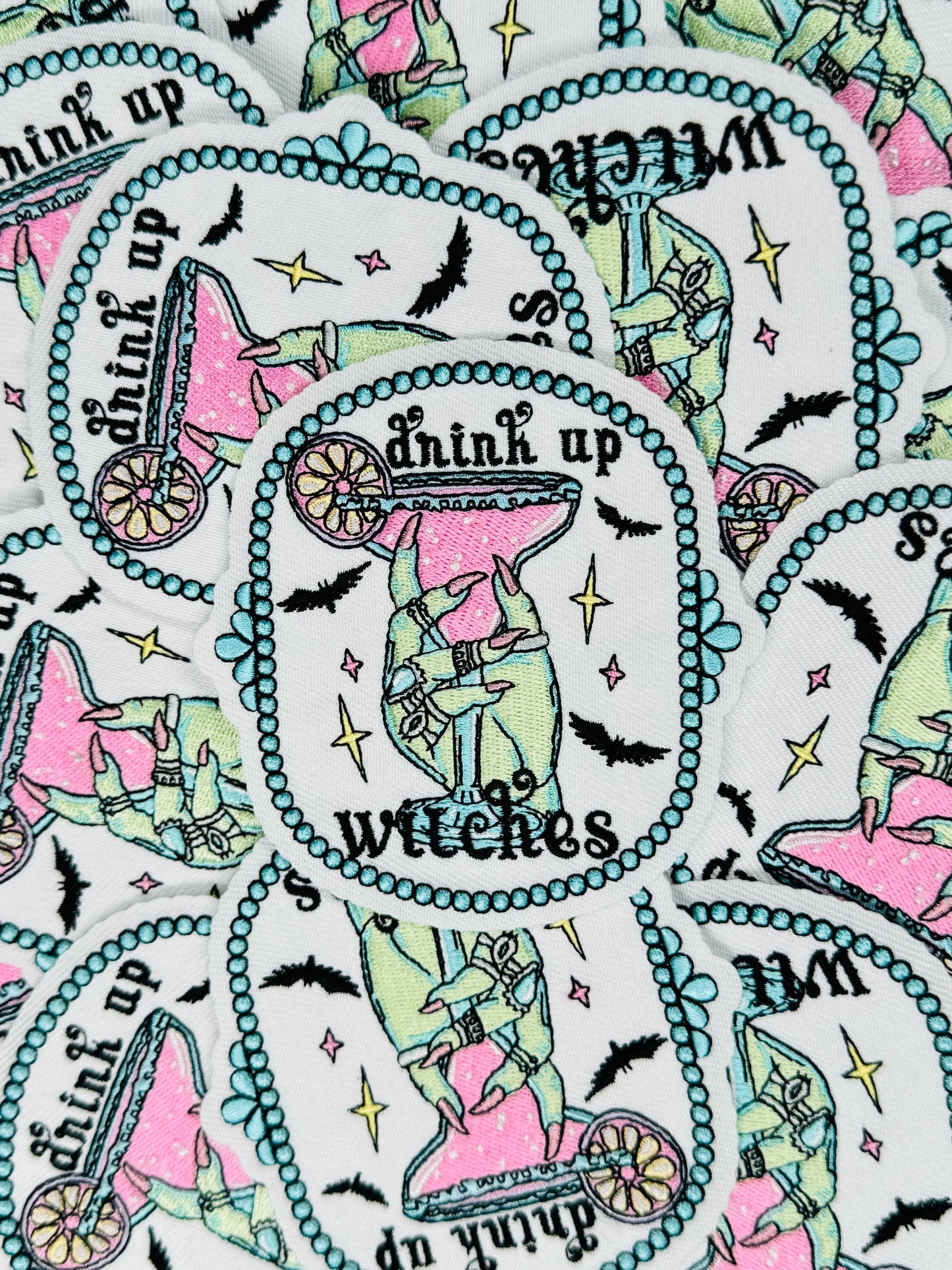 Drink Up Witches Embroidered Patch