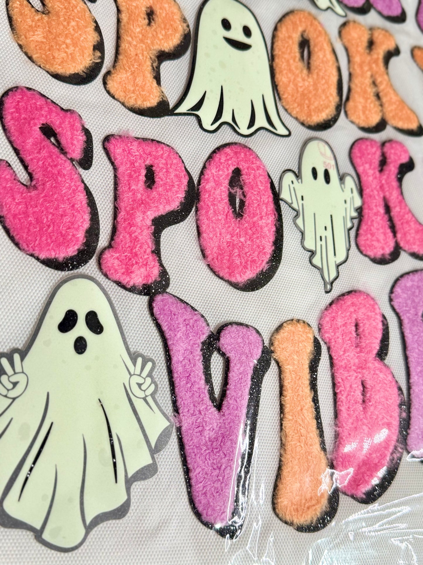 Glow in the Dark Chenille and Glitter & Heat Transfer