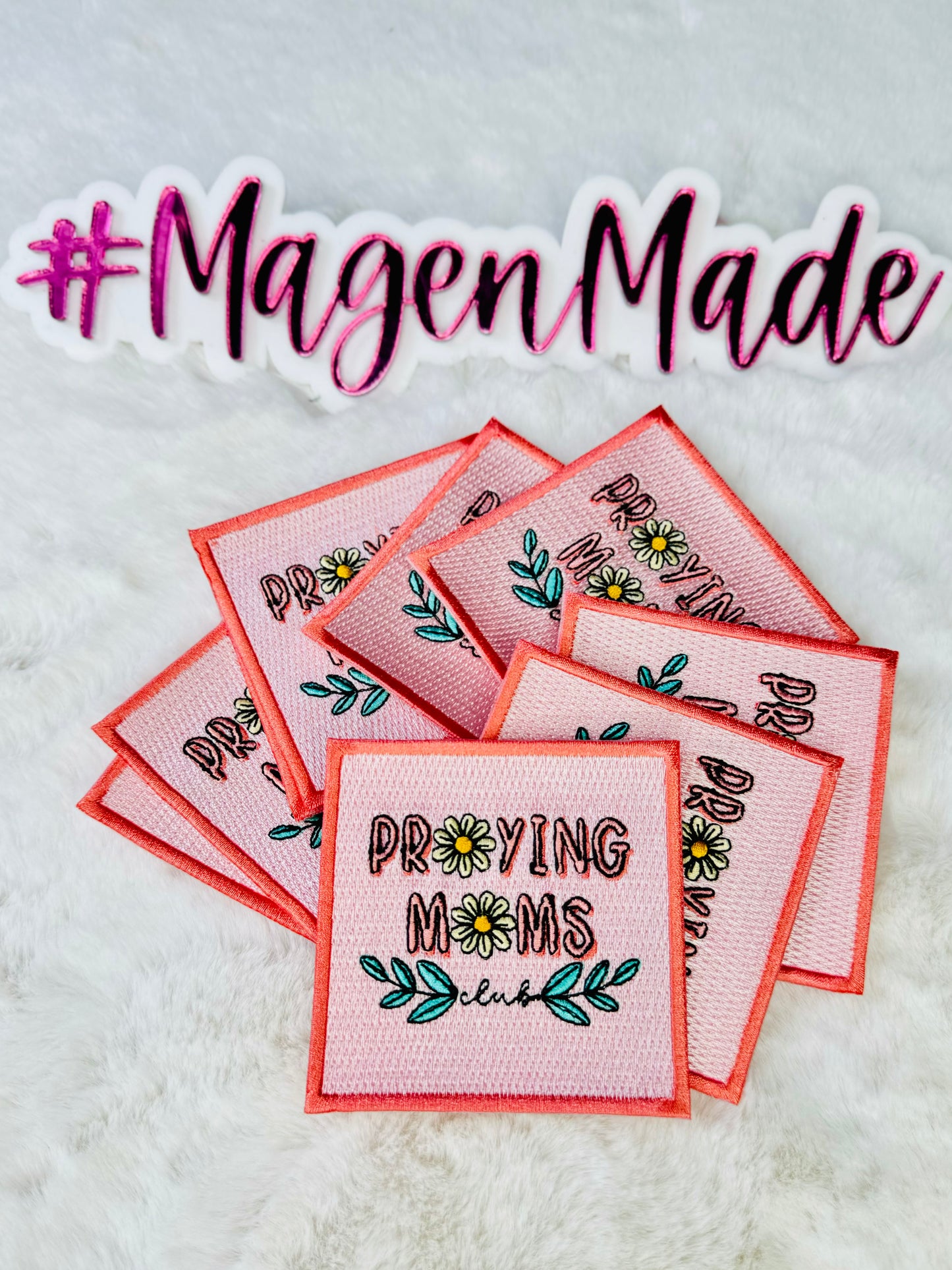 Praying Moms Club Embroidered Patch