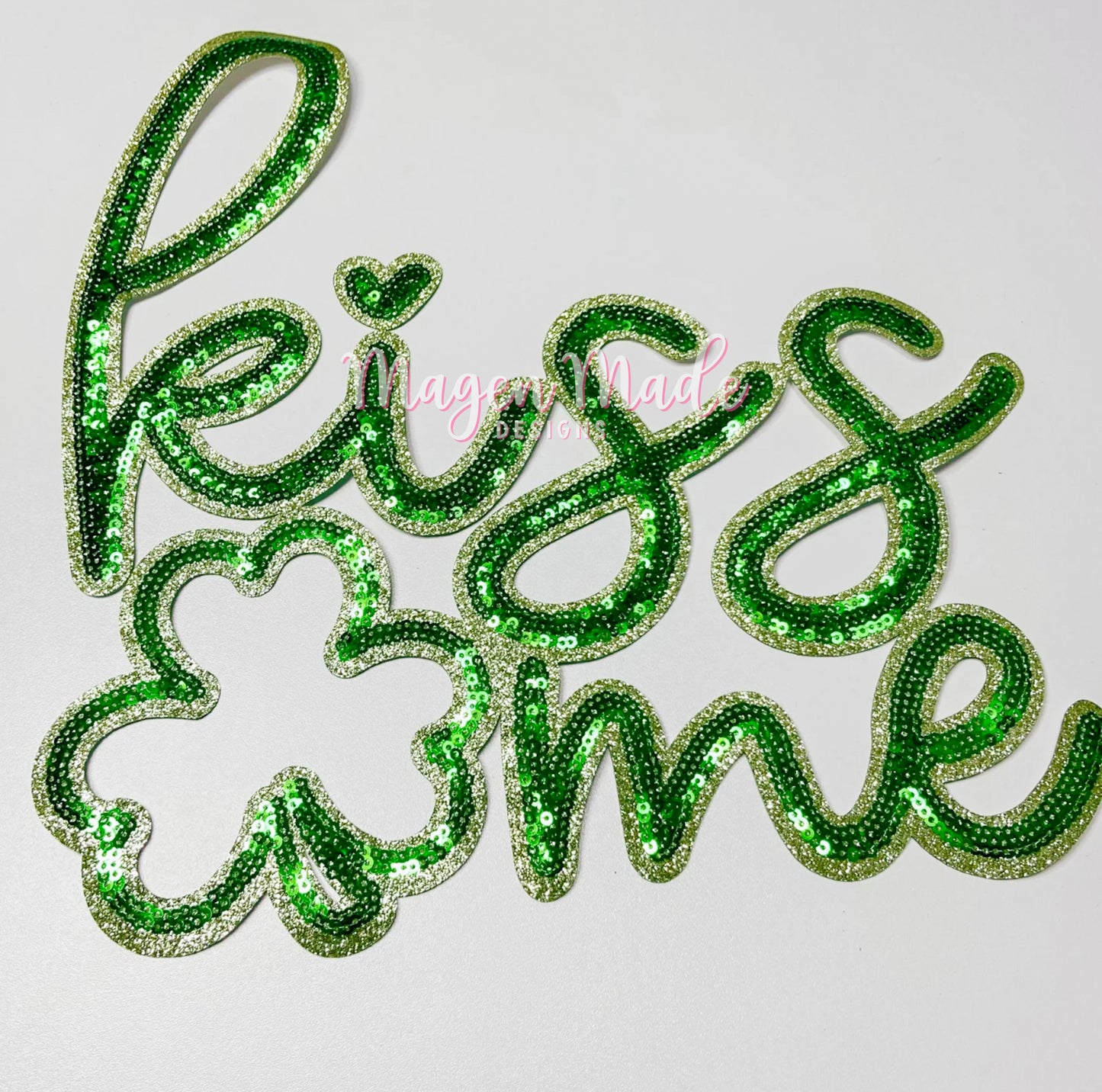 Kiss Me Sequins Patch