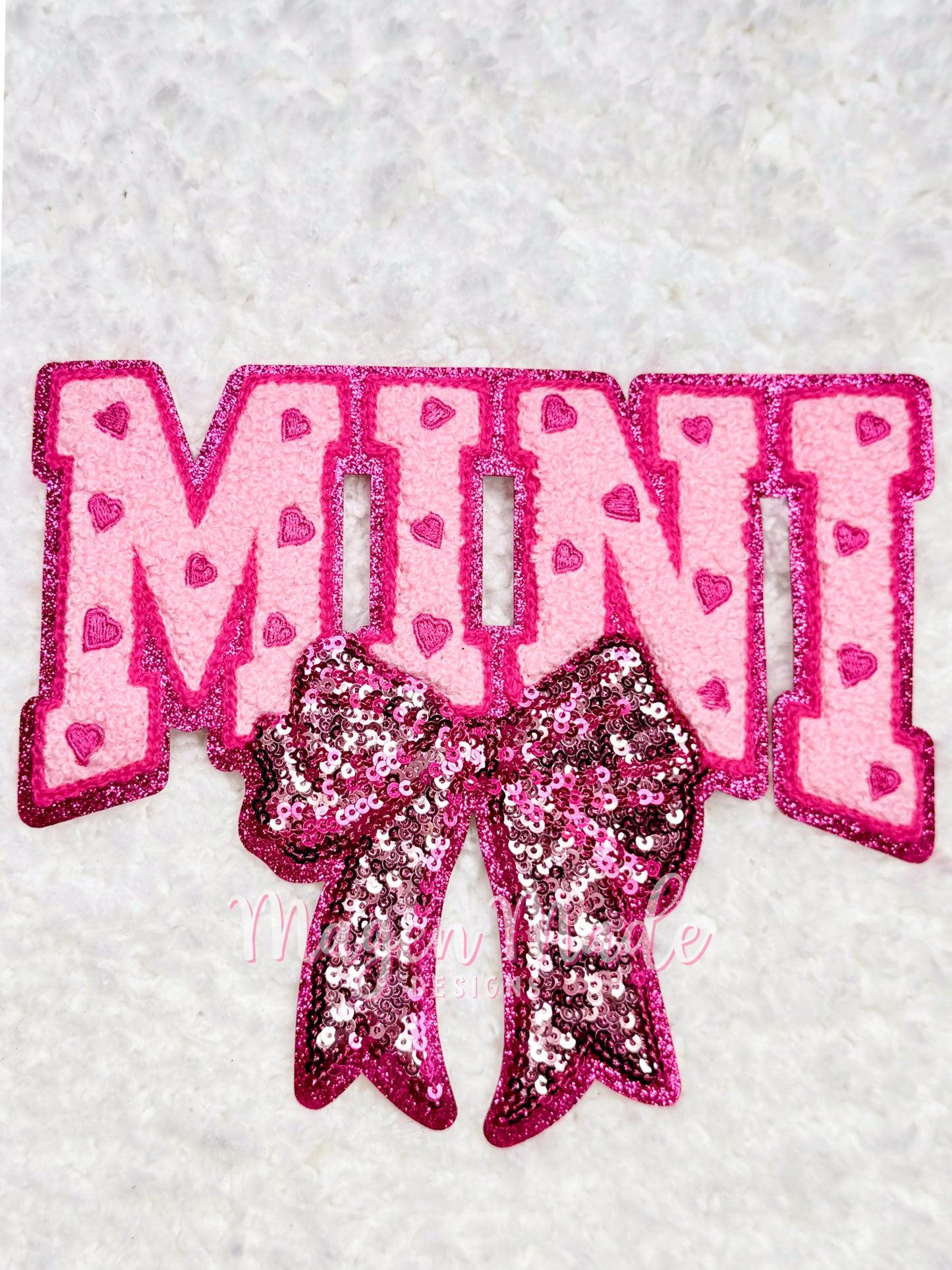 Mama & Mini Bundle Chenille & Sequins Iron On Big Shirt Patch