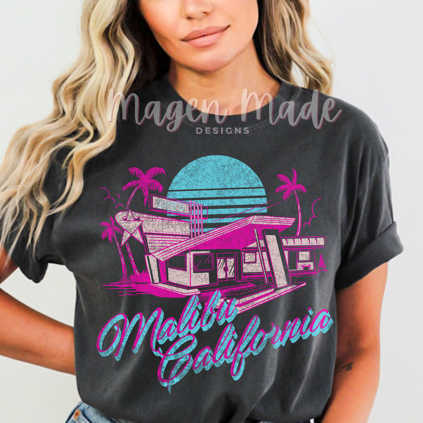 Malibu California Screen Print Transfers