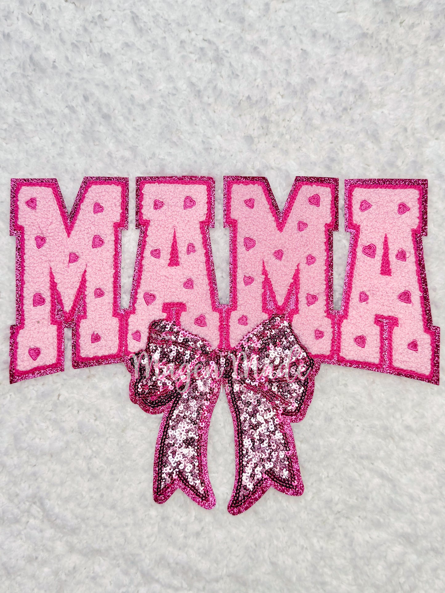Mama & Mini Bundle Chenille & Sequins Iron On Big Shirt Patch