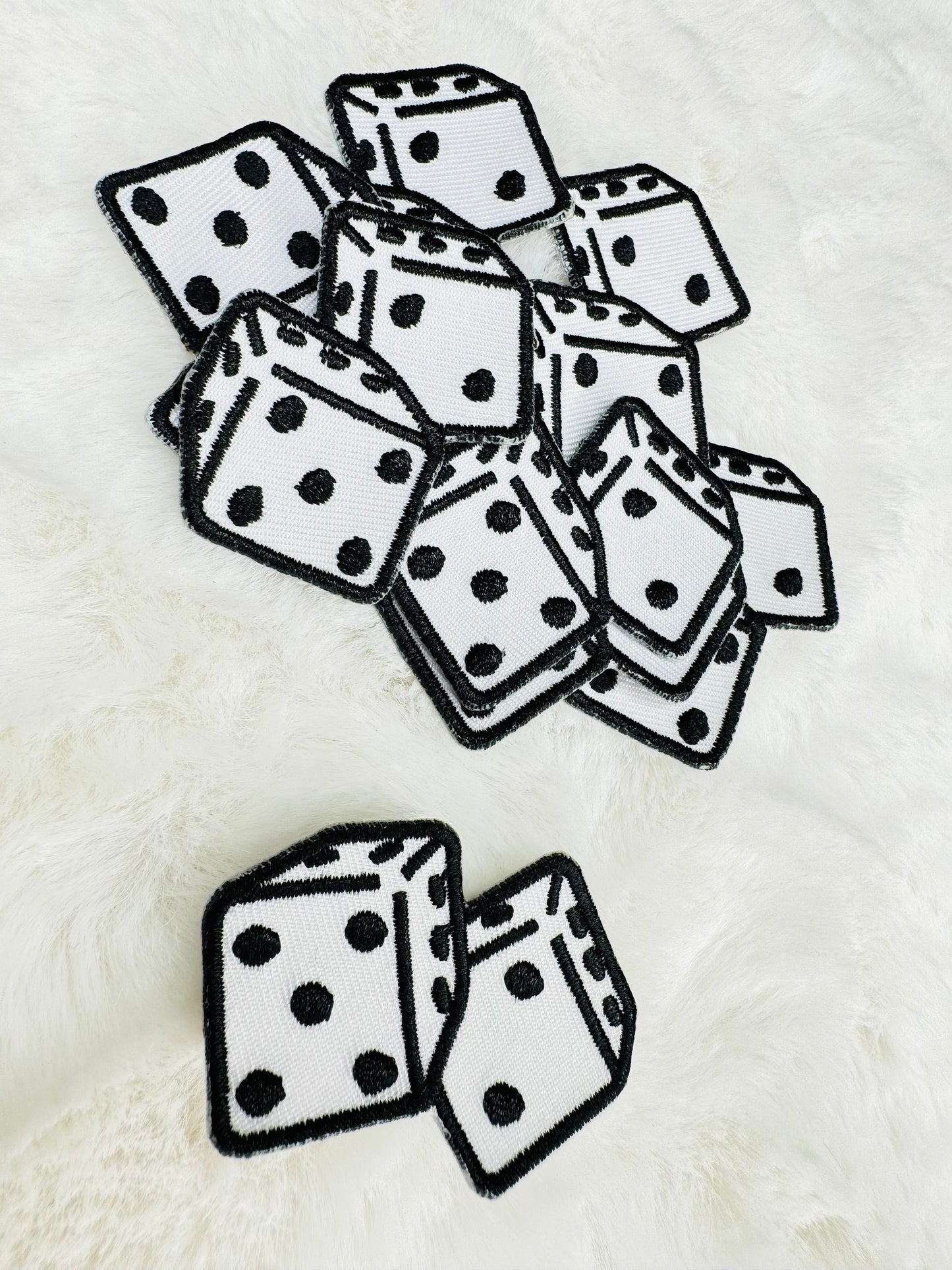 Pair of Dice Embroidered Patch