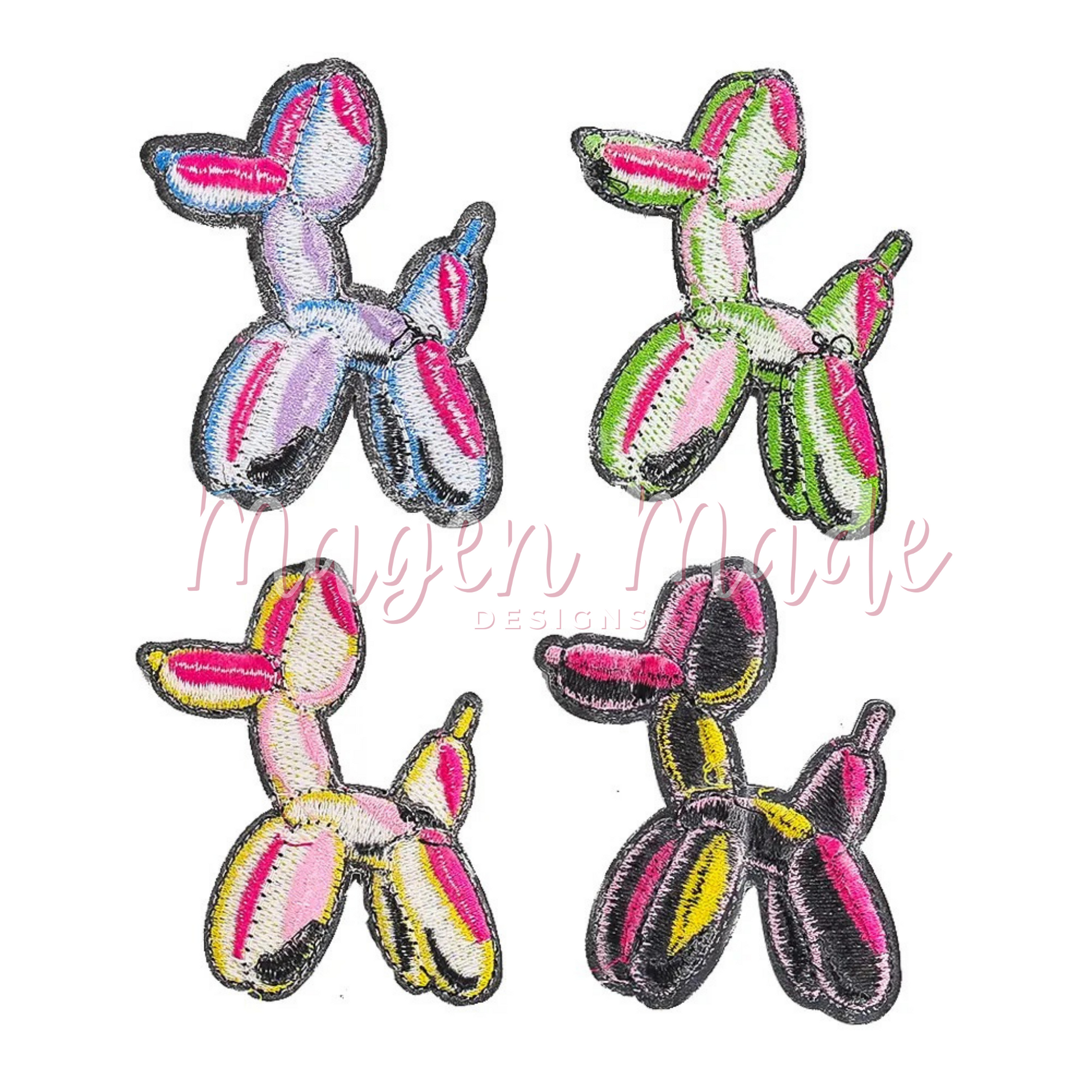 Balloon Dog Embroidered Patch