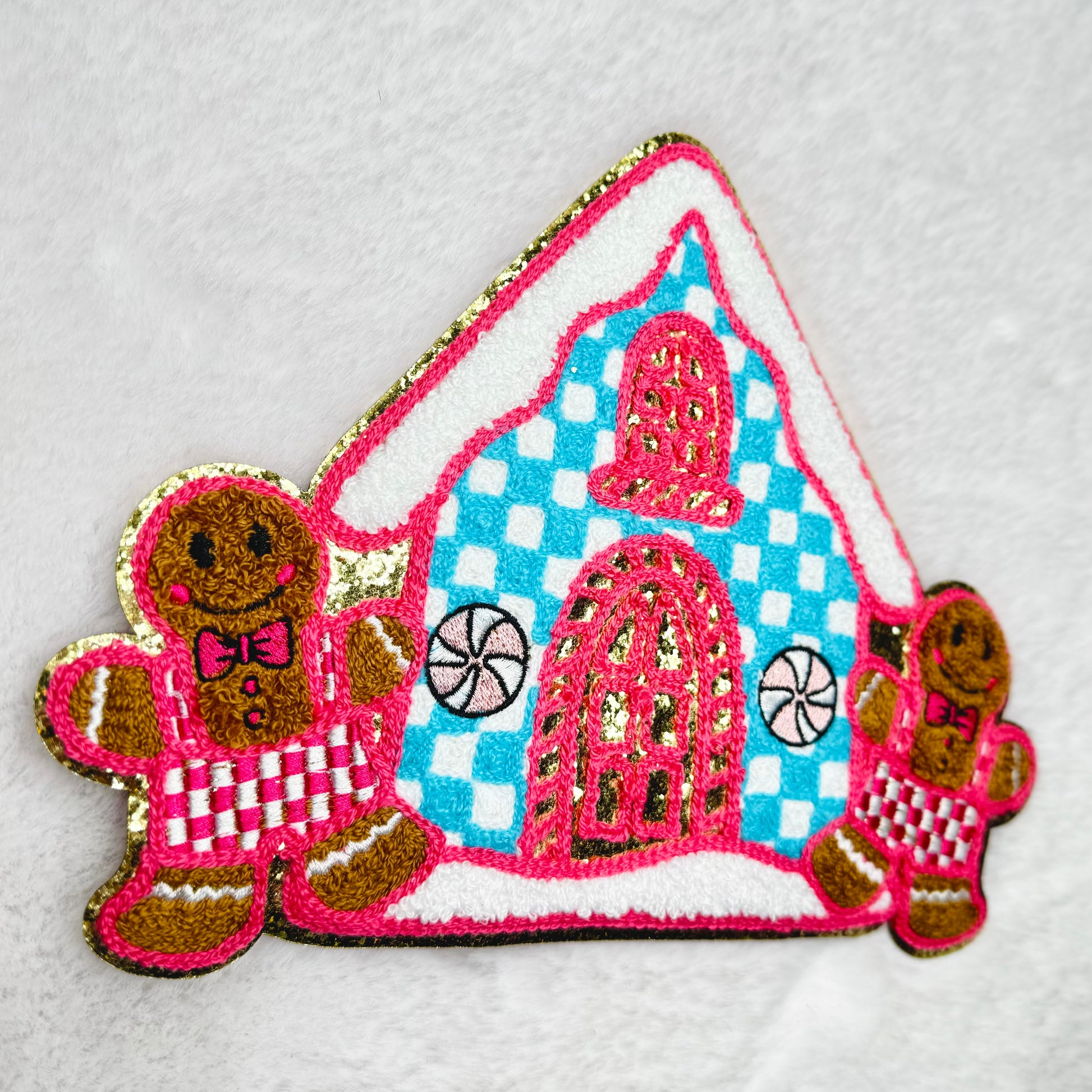 Girly Gingerbread House Patch