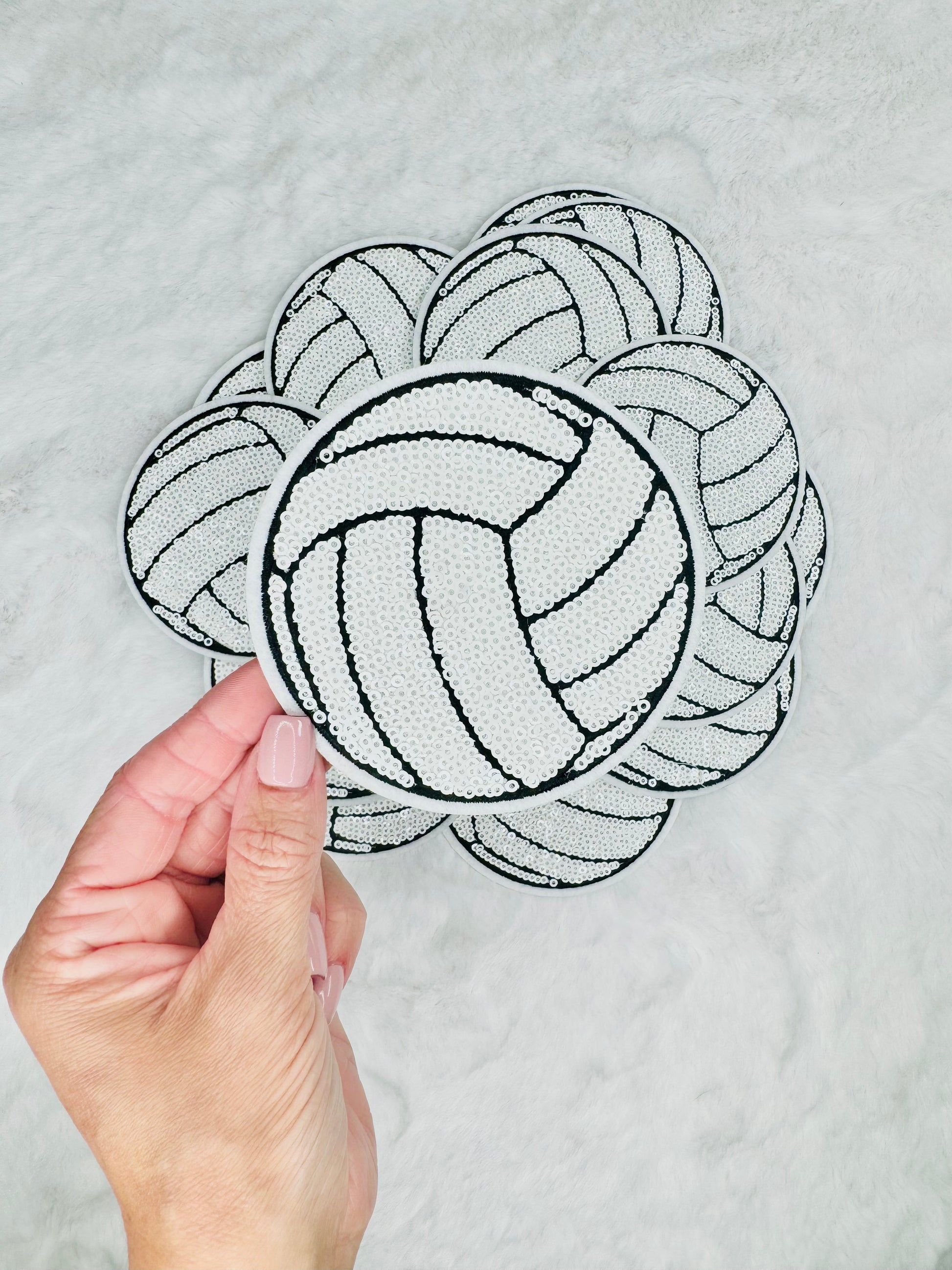 Volleyball Sequin Patch