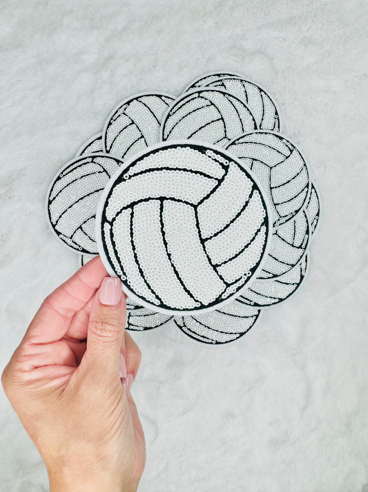 Volleyball Sequin Patch