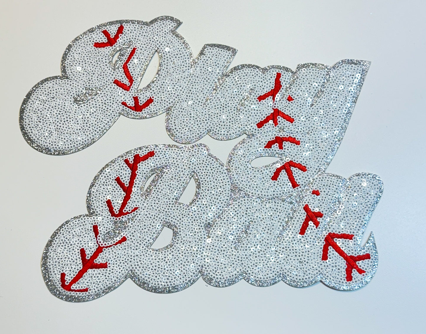 Play Ball Baseball Sequin Patch