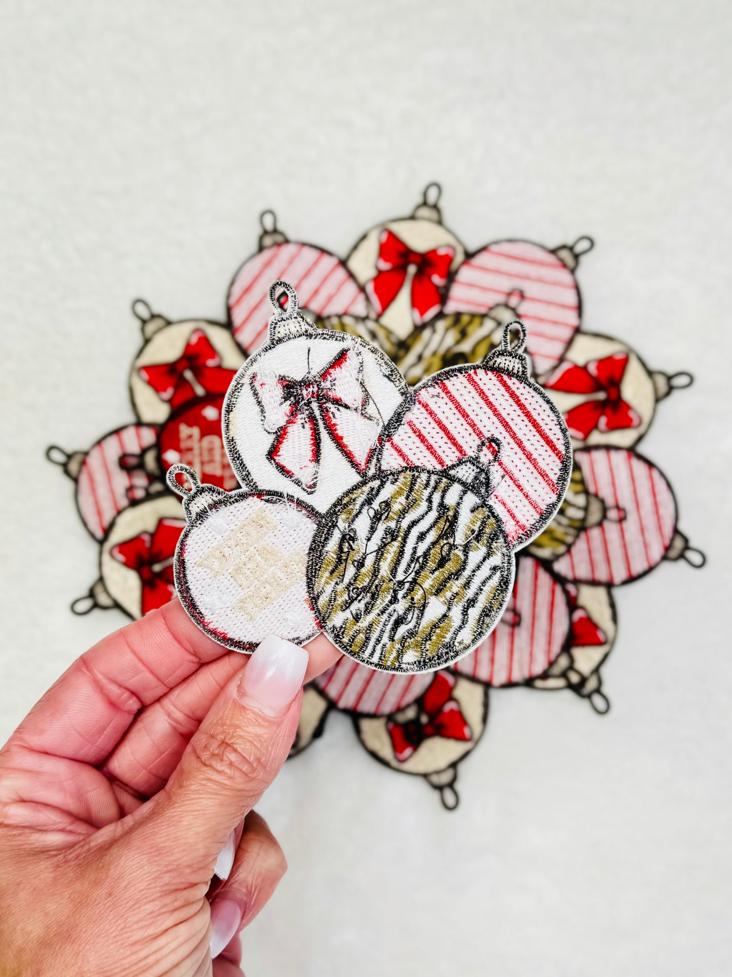 Camo Ornaments Embroidered Patch