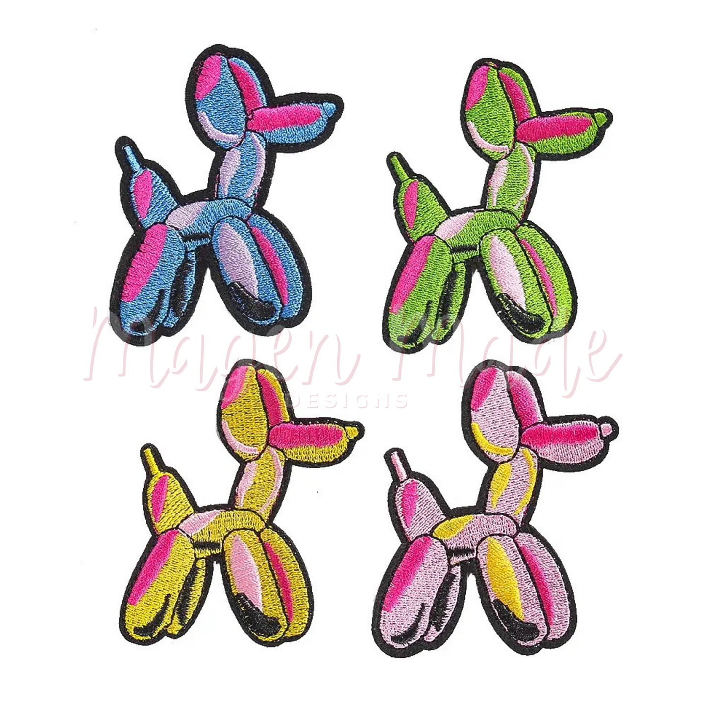 Balloon Dog Embroidered Patch