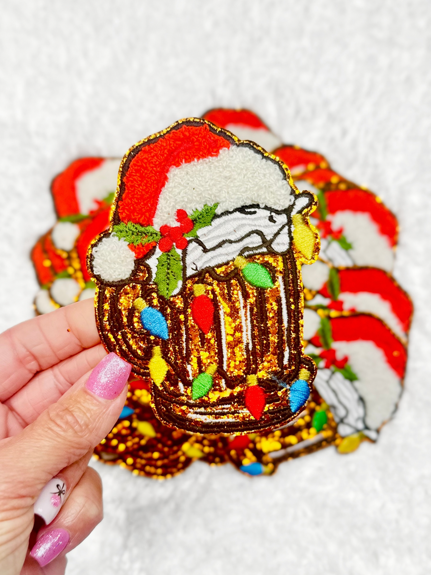 Holiday Mug Chenille & Embroidered Patch