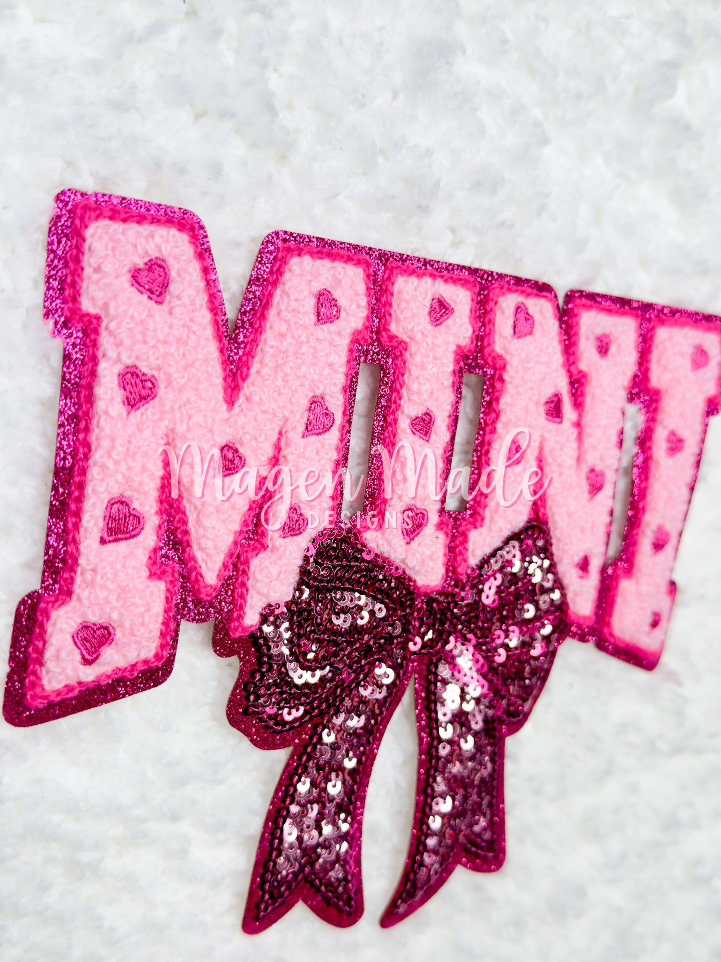 Mama & Mini Bundle Chenille & Sequins Iron On Big Shirt Patch