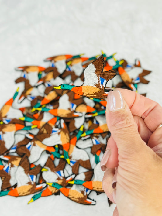 Flying Duck Embroidered Patch