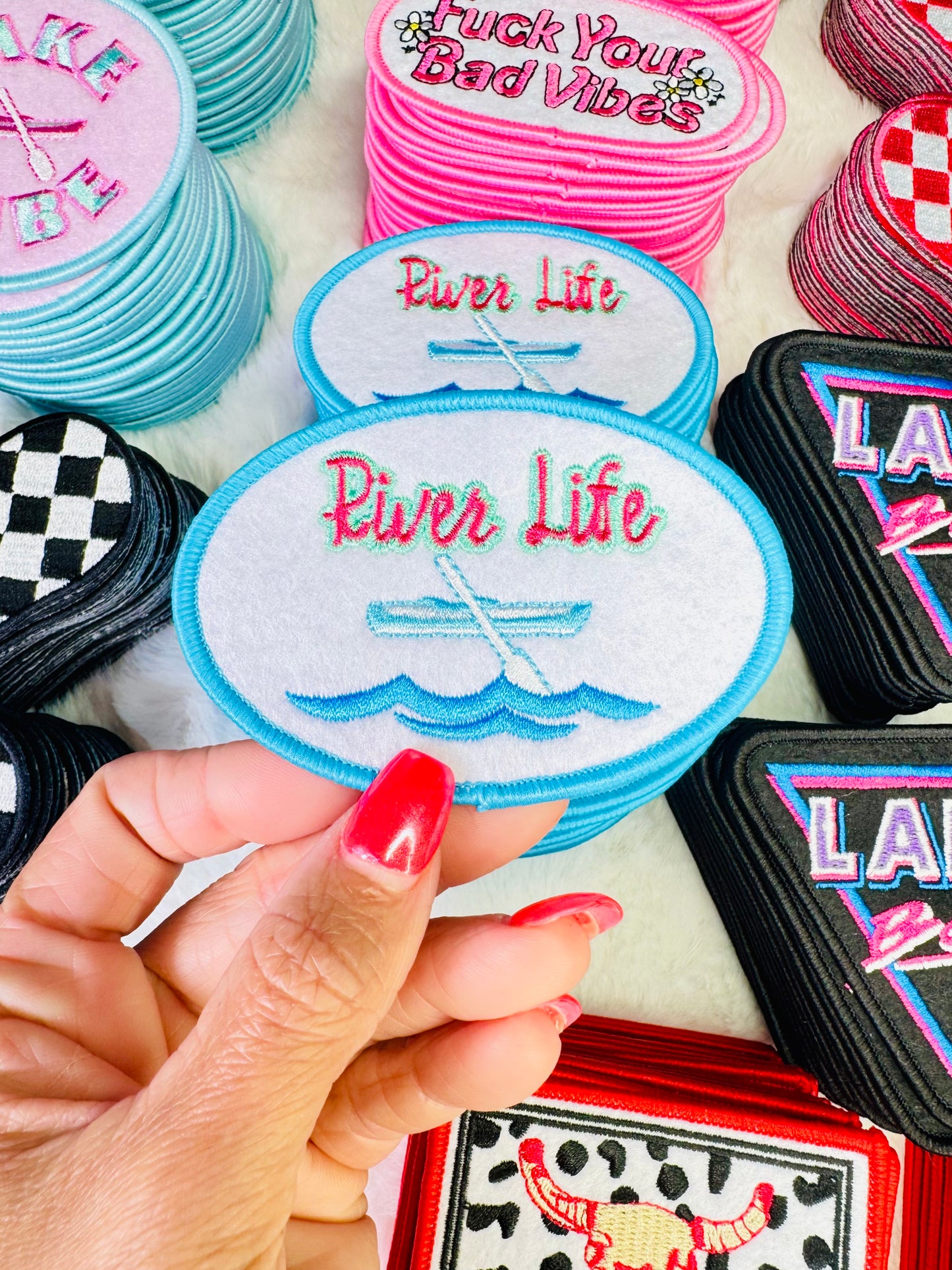 River Life Embroidered Patch