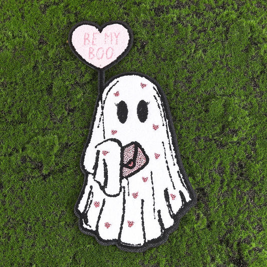 Be My Boo Ghost Chenille & Sequins Patch