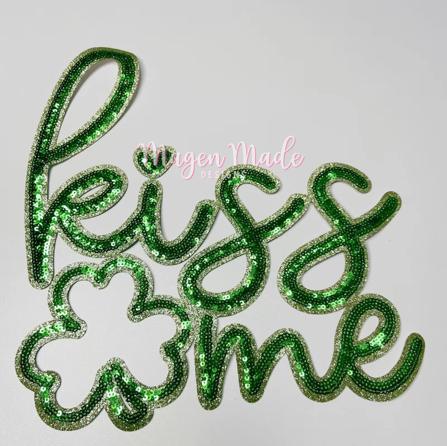 Kiss Me Sequins Patch
