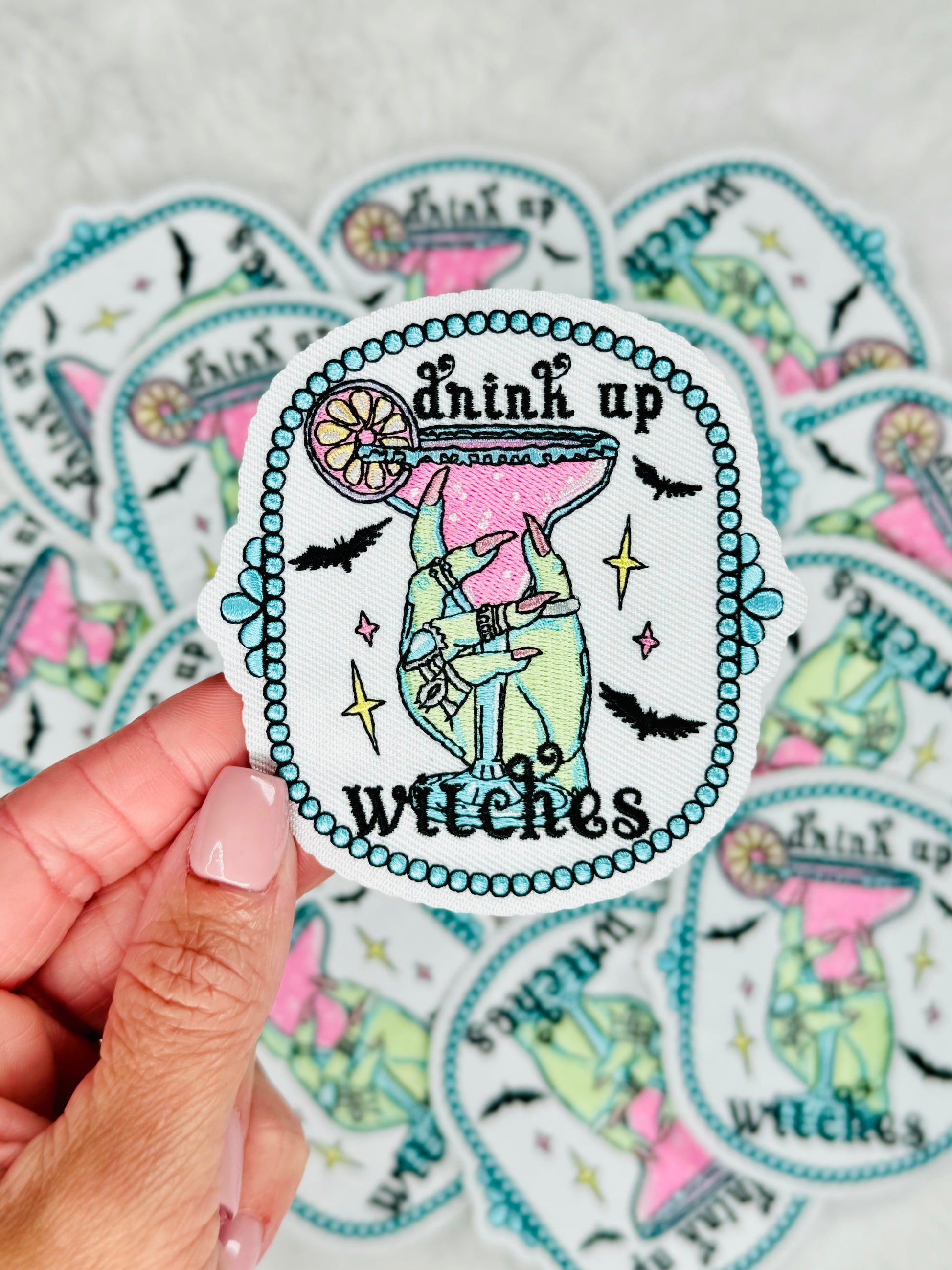 Drink Up Witches Embroidered Patch