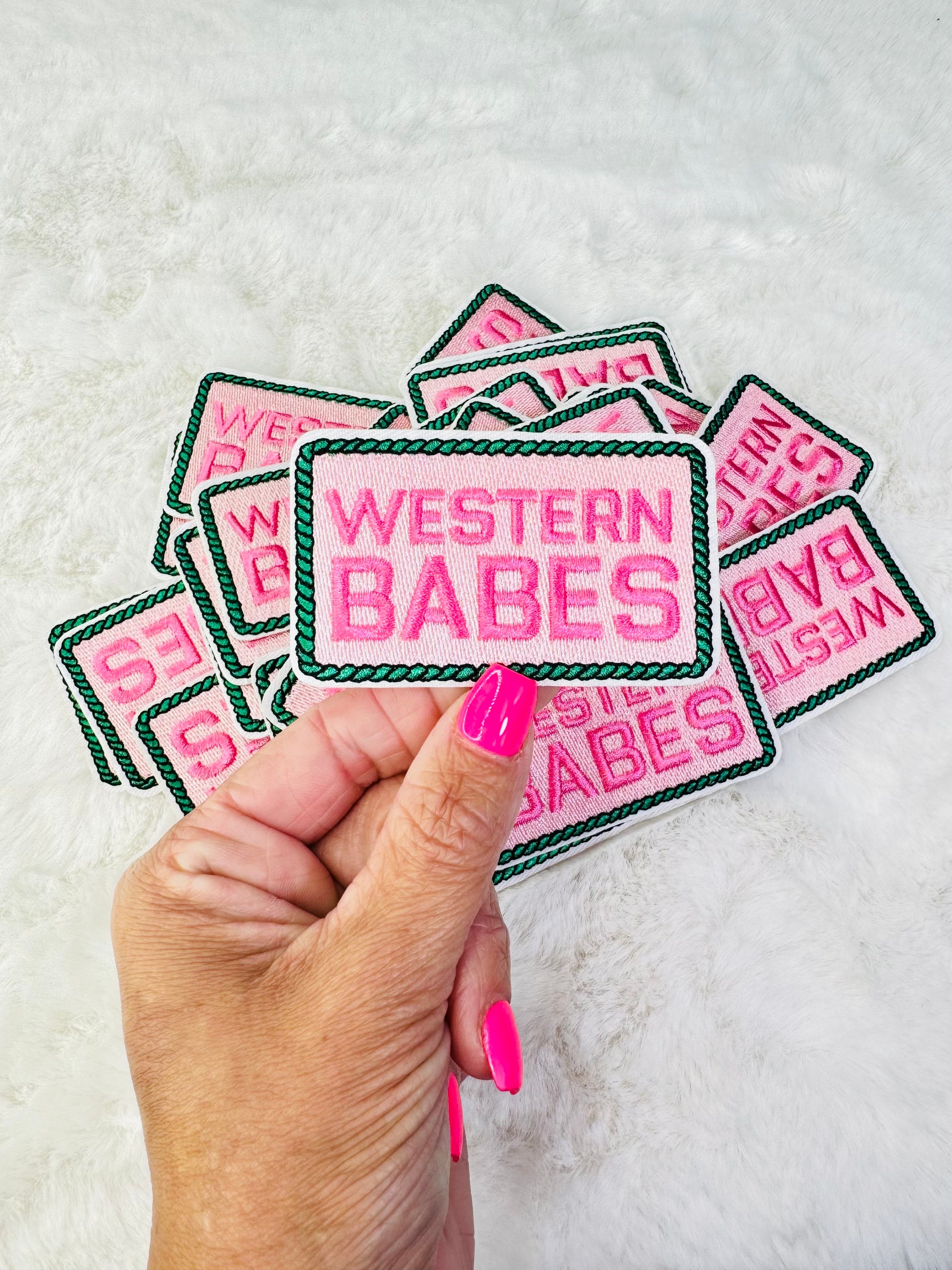 Western babes embroidered patch