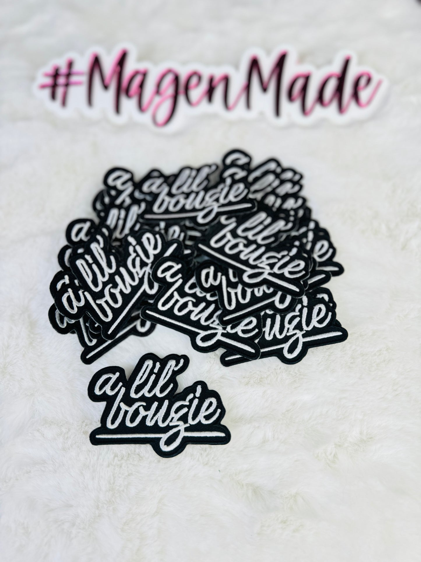 A Lil’ Bougie Embroidered Patch