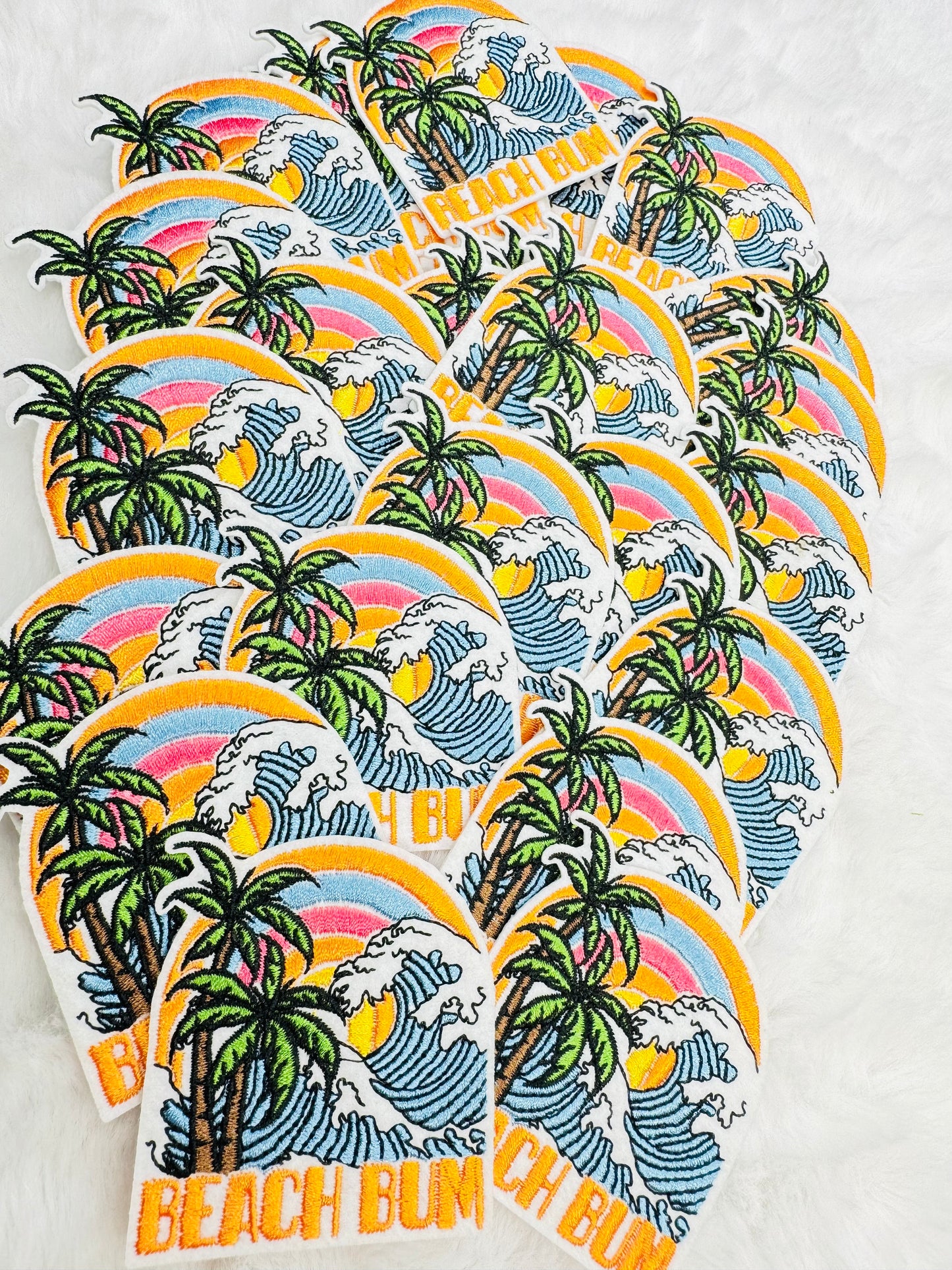 Beach Bum Embroidered Patch