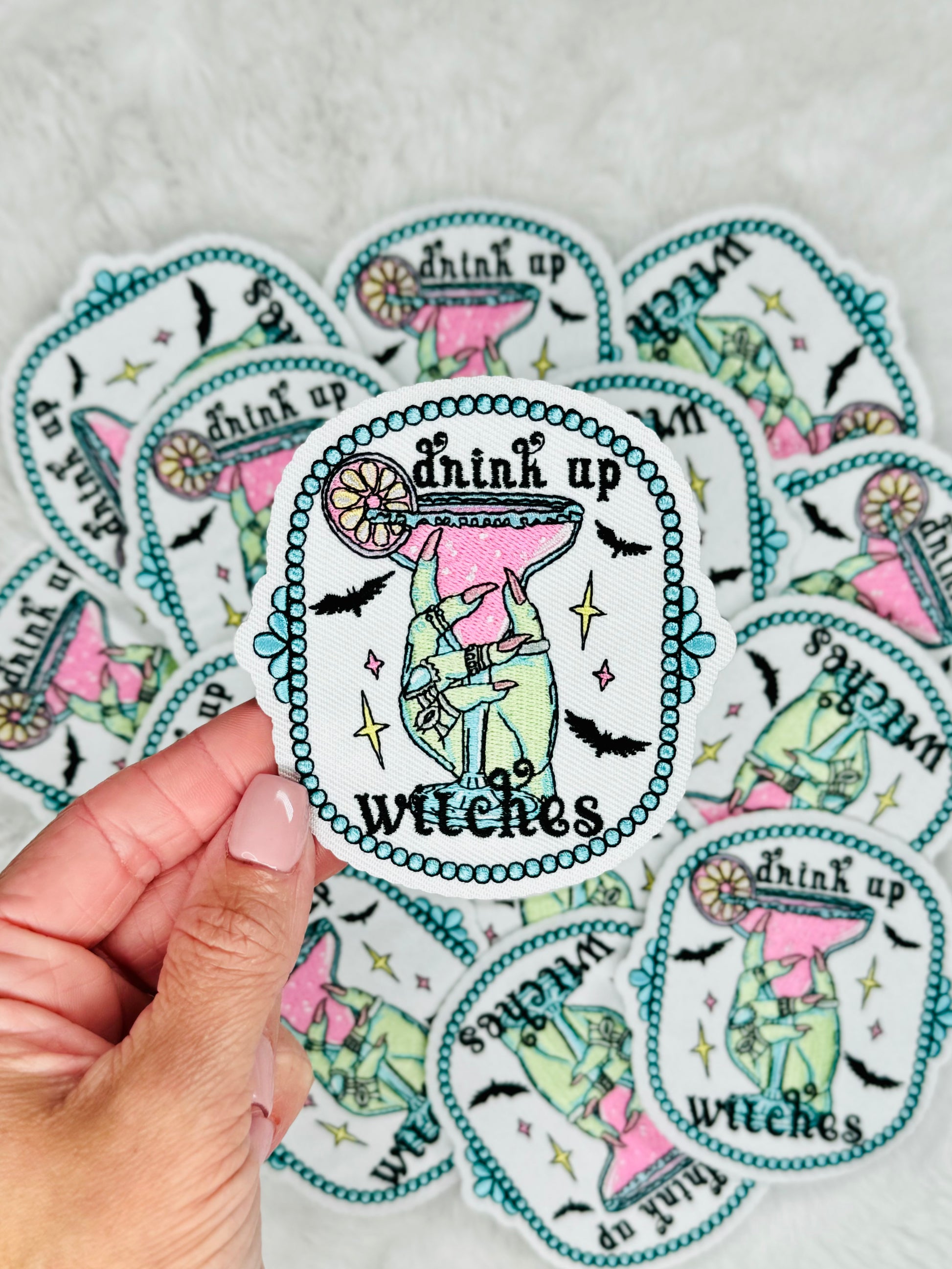 Drink Up Witches Embroidered Patch