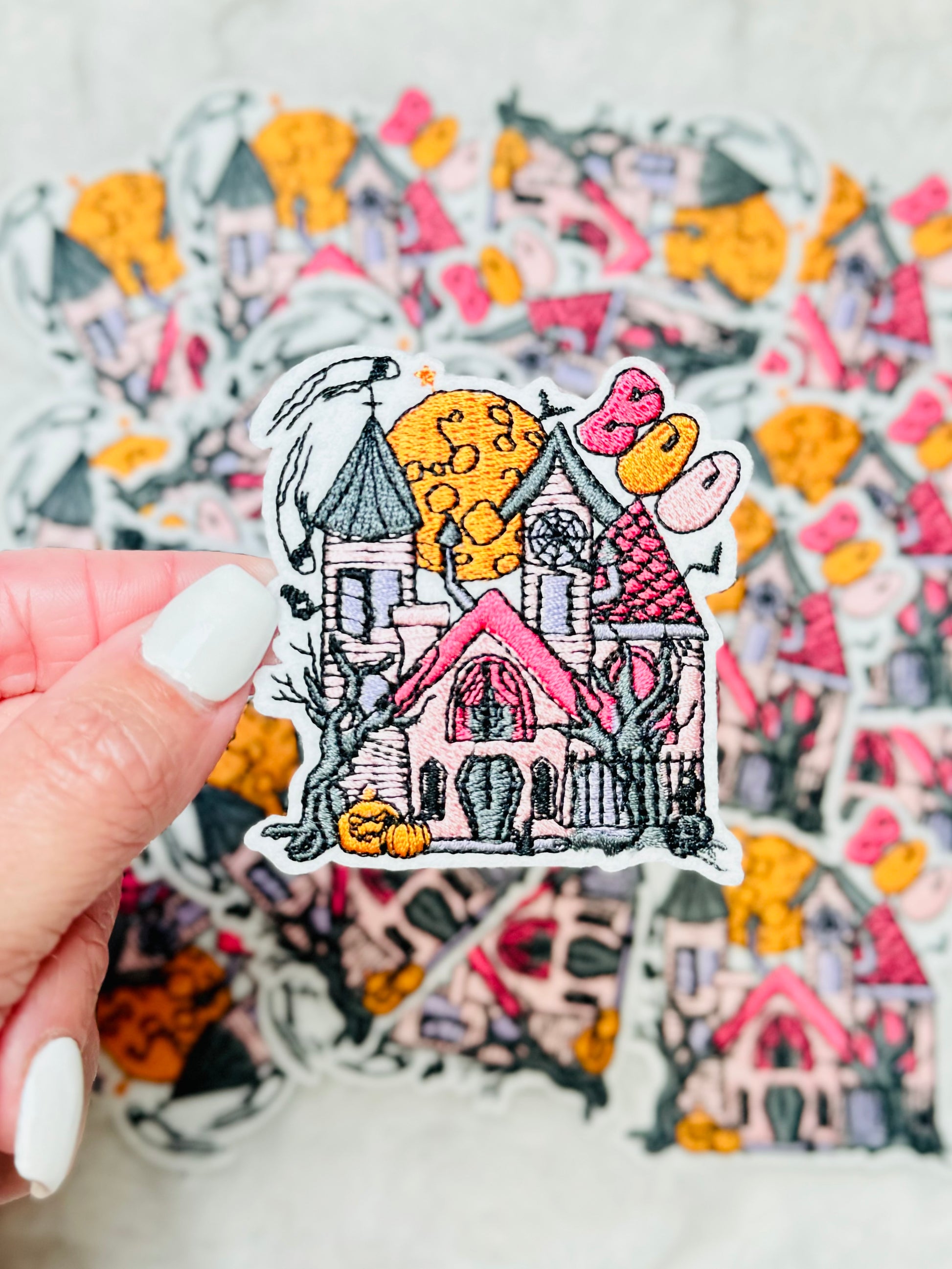 Haunted House Embroidered Patch