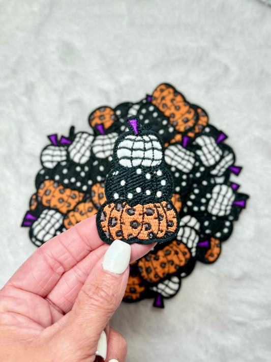 Stack of Pumpkins Embroidered Patch