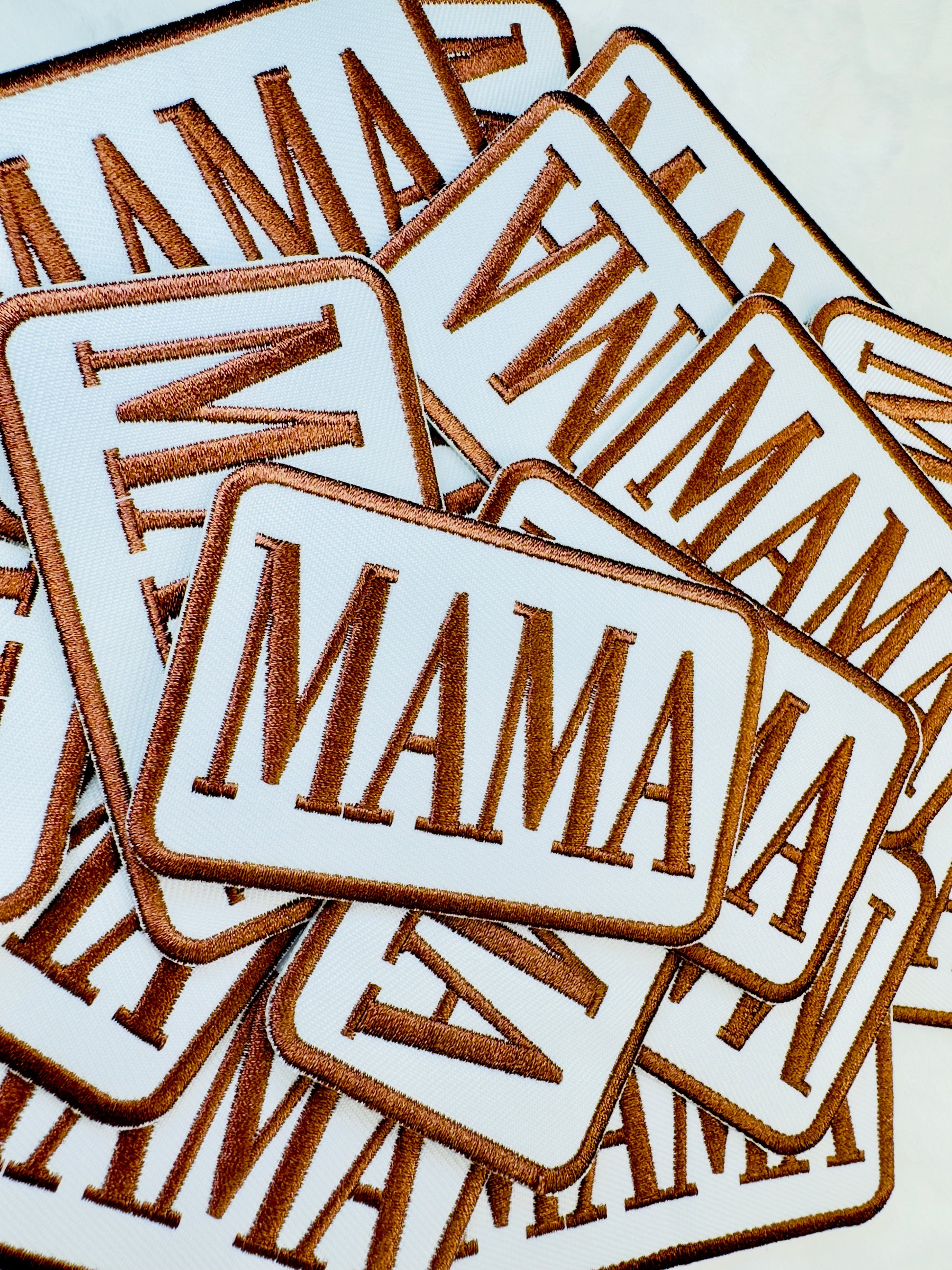 Brown Mama Embroidered Patch