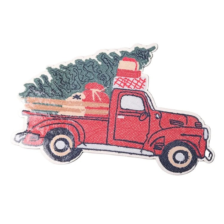Holiday Truck Chenille Patch