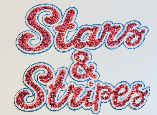 Stars and Stripes Sequin Patch