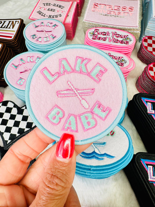 Round Lake Babe Embroidered Patch