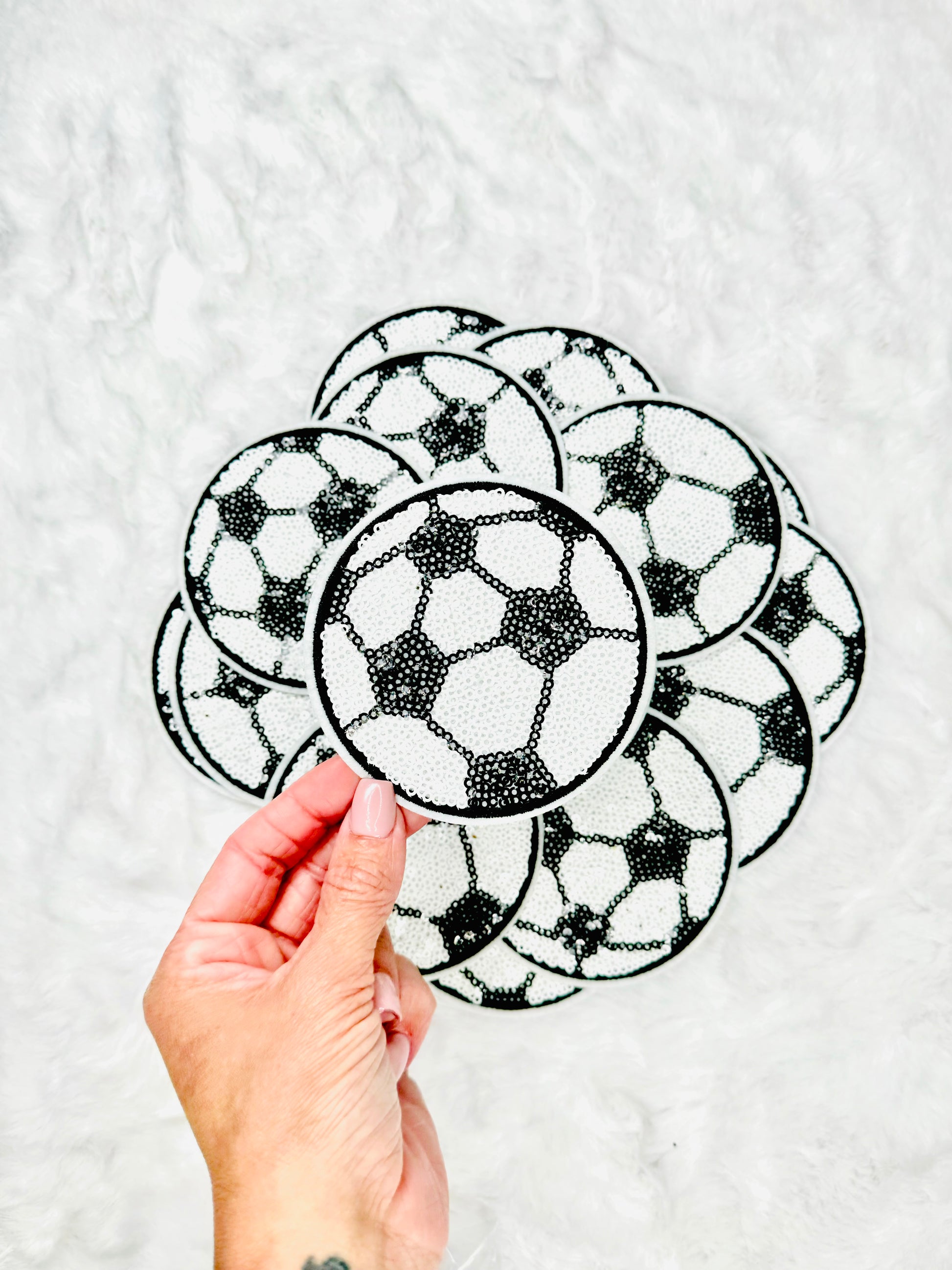 Soccer Sequin Patch